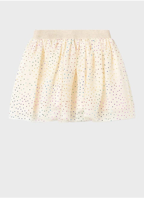 Kids Printed Midi Skirt