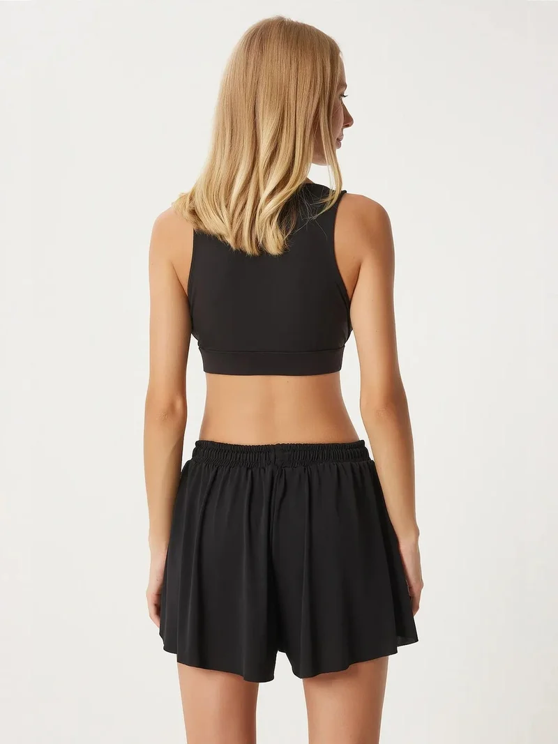 السعادة في إسطنبول ISTANBUL Regular Fit Drawstring Waist Shorts