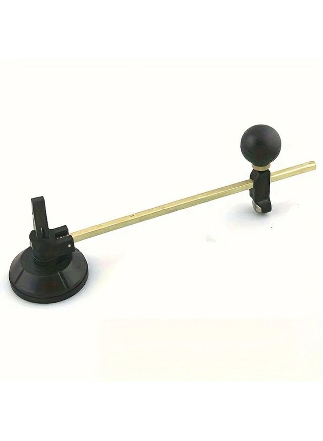Adjustable Circular Glass Cutter With Suction Cup Metal Manual Compass Tool 1pc - Image 1