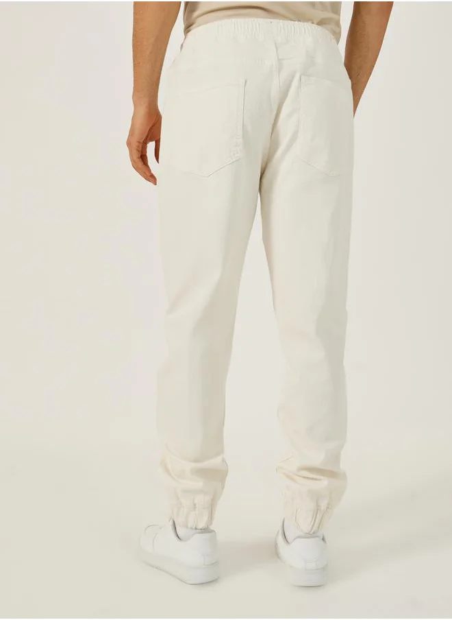 Styli Mid Rise Slim Fit Jogger with Drawstring