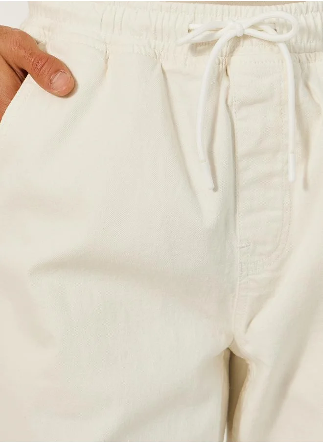 Styli Mid Rise Slim Fit Jogger with Drawstring