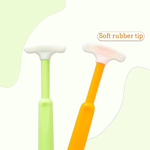 Mee Mee Tongue Cleaner for Baby | Tender Baby Oral Cleaner Toothbrush with Silicone Scraper | Suitable from 6+ Months | With Non-Slip Handle, Soft Rubber Tip and Easy Grip for Kids/Babies (Green) - Image 4
