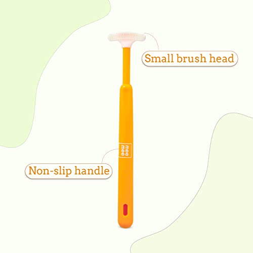 Mee Mee Tongue Cleaner for Baby | Tender Baby Oral Cleaner Toothbrush with Silicone Scraper | Suitable from 6+ Months | With Non-Slip Handle, Soft Rubber Tip and Easy Grip for Kids/Babies (Green) - Image 3