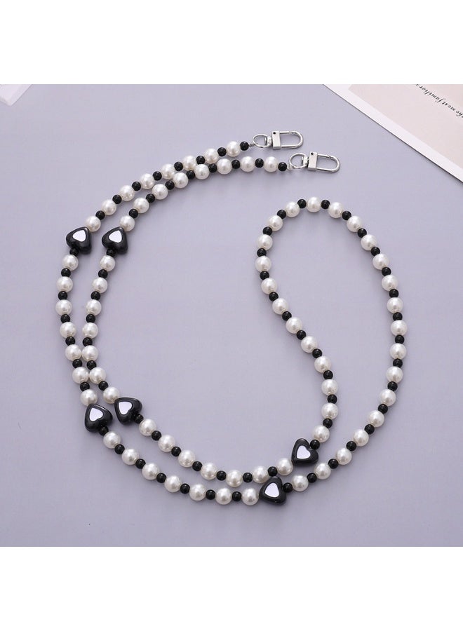 NIBEMINENT Beaded Phone Lanyard, Anti Lost Removable Wrist Strap,Mixed Color Bracelet Pendant, Phone Keychain Lanyard,K218/Purple