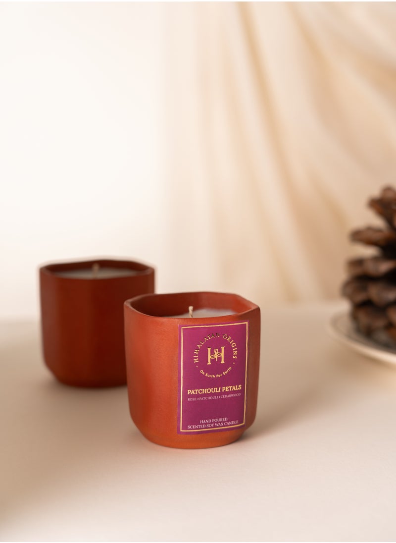 HIMALAYAN ORIGINS - Patchouli Petals - Soy Wax Scented Candle - Image 1