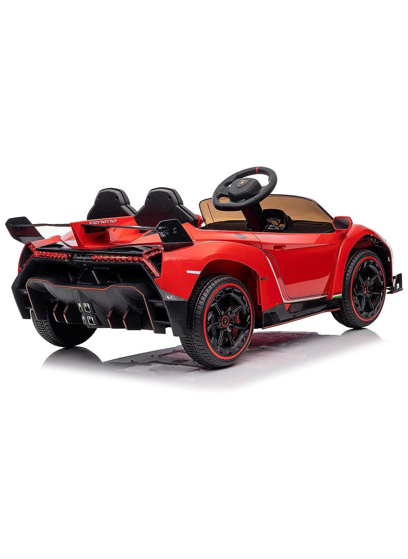 Lovely Baby Lovely Baby Kids Battery Operated Powered Riding Car, Ride on Car LB 615EL, Ride on Cars with Remote Control, Electric Ride on Car Boys Girls, with LED Lights, Music Player - Red  - Image 2