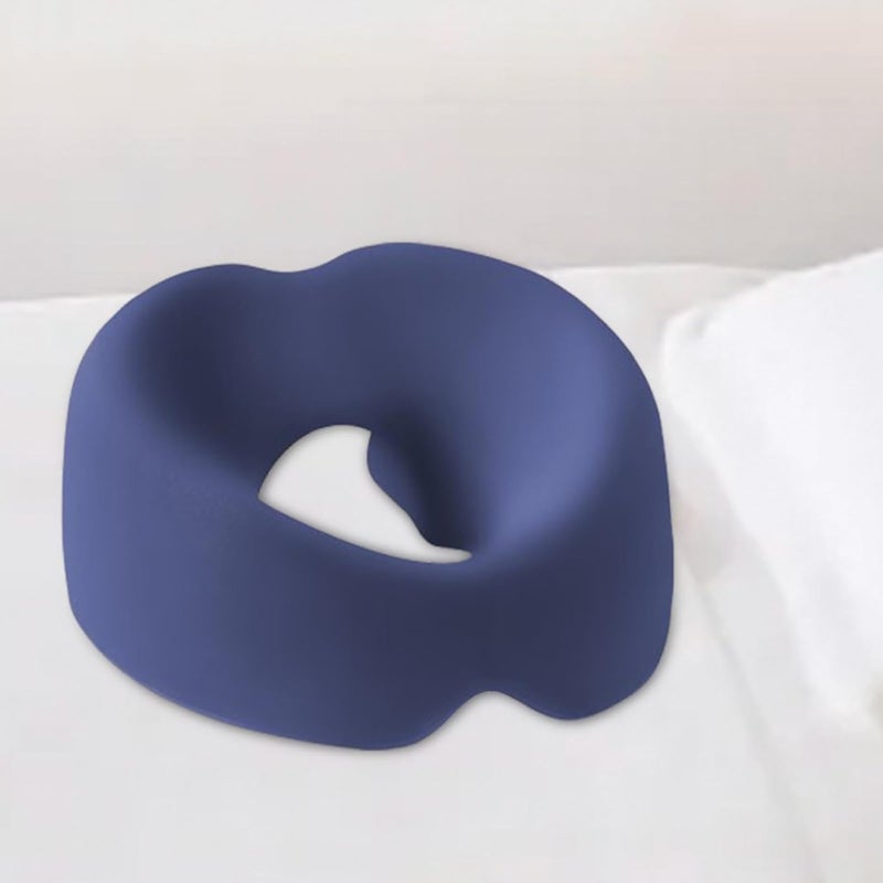 Face Down Pillow Ergonomic Support Memory Foam Breathable Polyester Anti Slip Design for Prone Resting Home Salon Suitable for, Dark Blue - Image 5