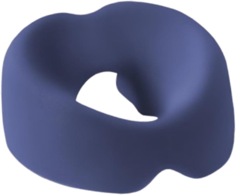 Face Down Pillow Ergonomic Support Memory Foam Breathable Polyester Anti Slip Design for Prone Resting Home Salon Suitable for, Dark Blue - Image 1