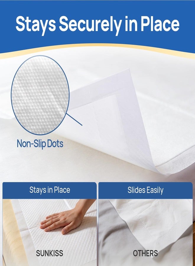 SUNKISS Disposable Underpads 23" x 36", Super Absorbent Incontinence Bed Pads with Non-Slip Backing, Extra Large Chux Pads for Adults, Kids, Elderly, and Pets, 50 Count - Image 3