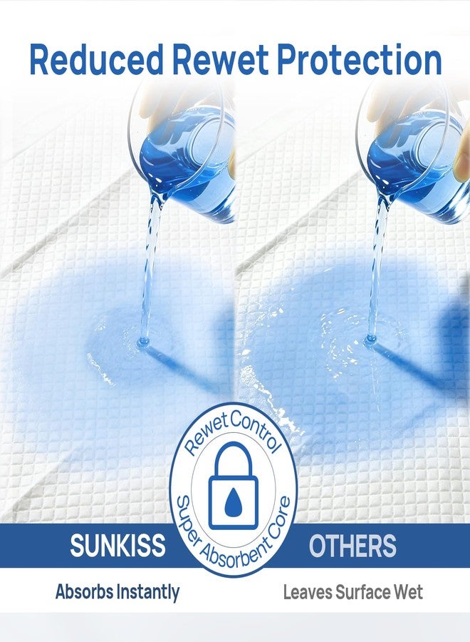 SUNKISS Disposable Underpads 23" x 36", Super Absorbent Incontinence Bed Pads with Non-Slip Backing, Extra Large Chux Pads for Adults, Kids, Elderly, and Pets, 50 Count - Image 2