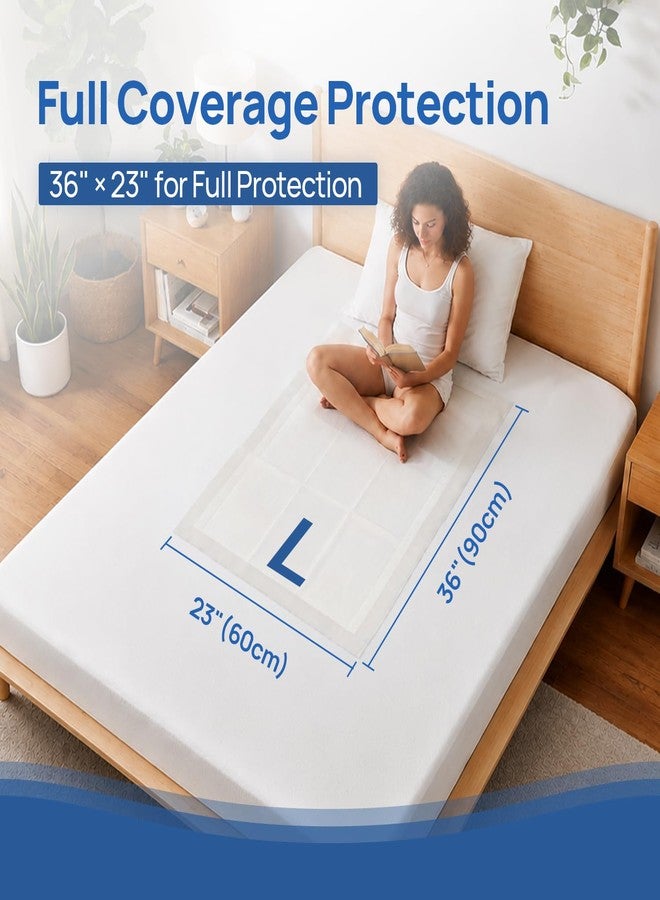 SUNKISS Disposable Underpads 23" x 36", Super Absorbent Incontinence Bed Pads with Non-Slip Backing, Extra Large Chux Pads for Adults, Kids, Elderly, and Pets, 50 Count - Image 4