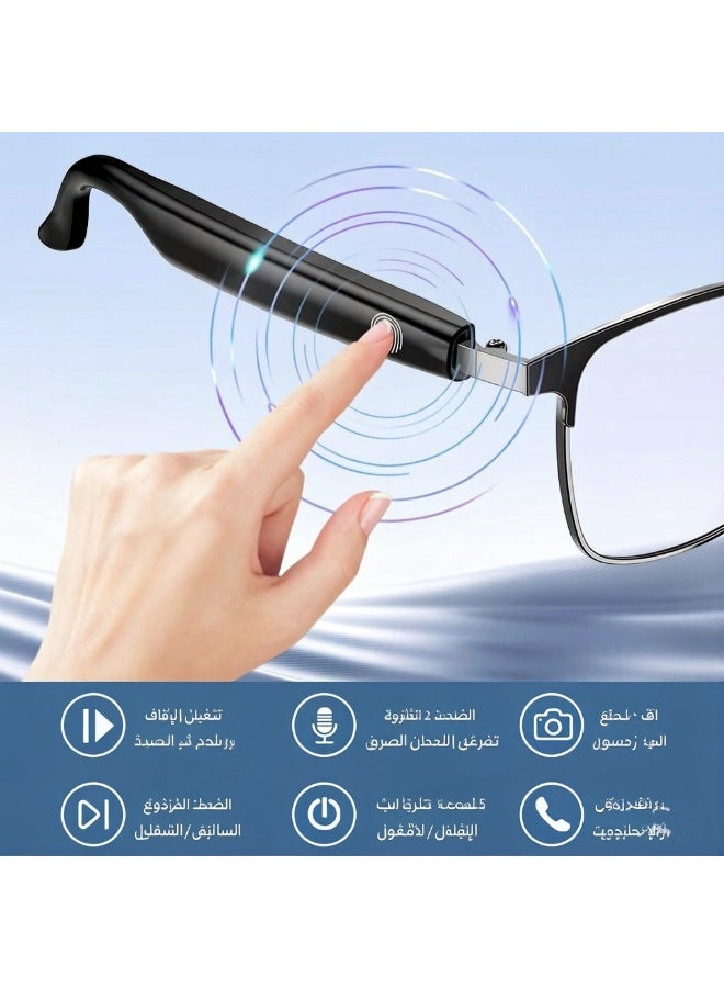GALUIN G68 smart glasses, Bluetooth translation glasses, blue light color-changing glasses, headphones for listening to music, phone for making calls, sunglasses with replaceable lenses - Image 2