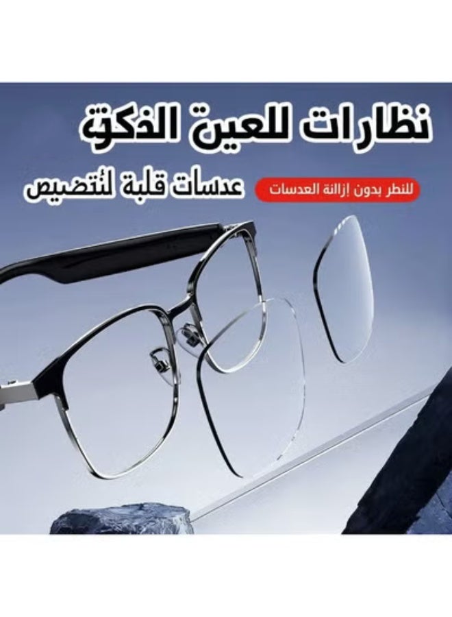 GALUIN G68 smart glasses, Bluetooth translation glasses, blue light color-changing glasses, headphones for listening to music, phone for making calls, sunglasses with replaceable lenses - Image 4