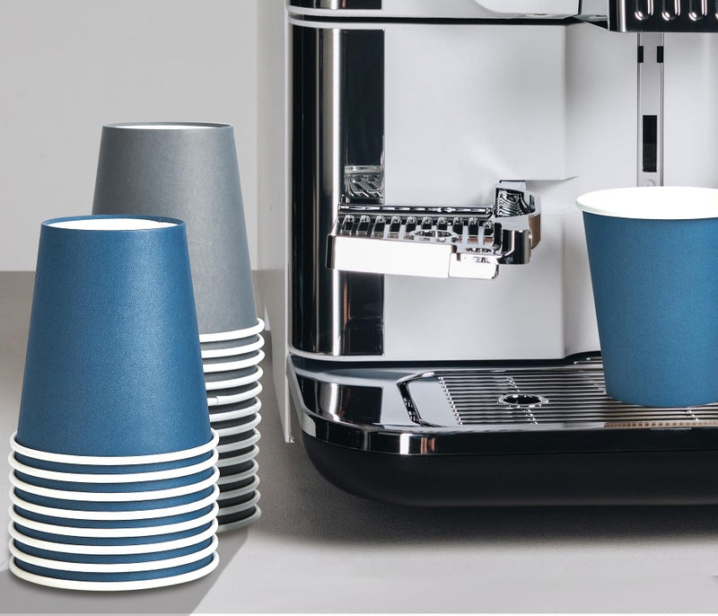 LITOPAK 100 Pack 12 oz Paper Coffee Cups  Disposable Coffee Cups with Lids  Drinking Cups for Coffee  Water  Juice  or Tea. Hot Paper Coffee Cups for Home  Restaurant  Store and Cafe - Image 5