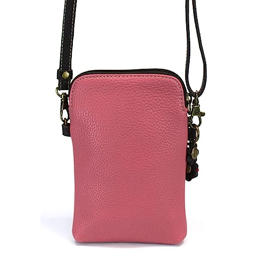 CHALA Garden Animal Collection Cell Phone Crossbody Purse-Women PU Leather/Canvas Multicolor Handbag with Adjustable Strap - Butterfly - guava - Image 4
