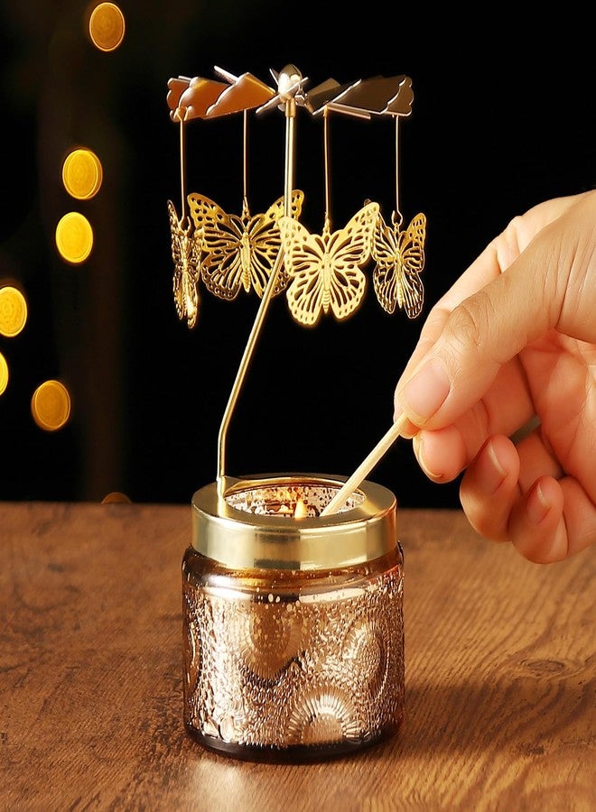 DAISRED Gifts for Women, Unique Birthday Gifts for Mom Daughter Sister Aunts, Gifts for Friend Women Rotatable Scented Candles Gifts for Christmas Thanksgiving Anniversary (Butterfly) - Image 2