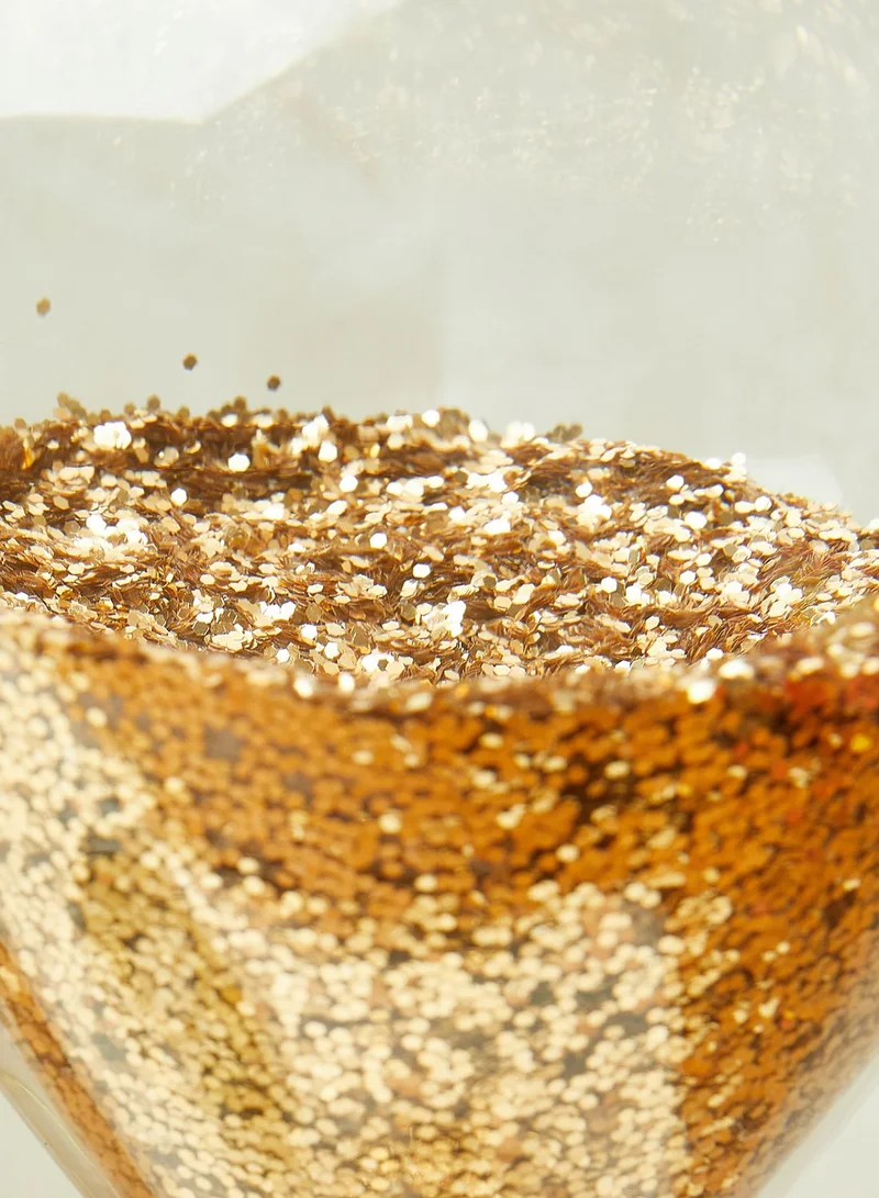 Aish Gold Glitter Hour Glass Timer