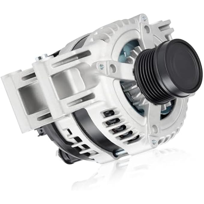 Farrme 11572 Car Alternator 12V 160 Amp, 6-Groove Pulley Fit for Grand Cherokee 11-16, for Charger 11-15, for Durango 11-16, for Chrysler 300,for Ram 1500 V6 3.6L Automotive Replacement Alternators - Image 1