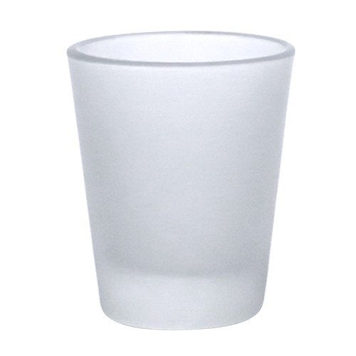 SFS BLANK 12 Pieces Blank Sublimation Shot Glasses 15 ounces Frosted Heat Thermal Transfer Coating Dye 
