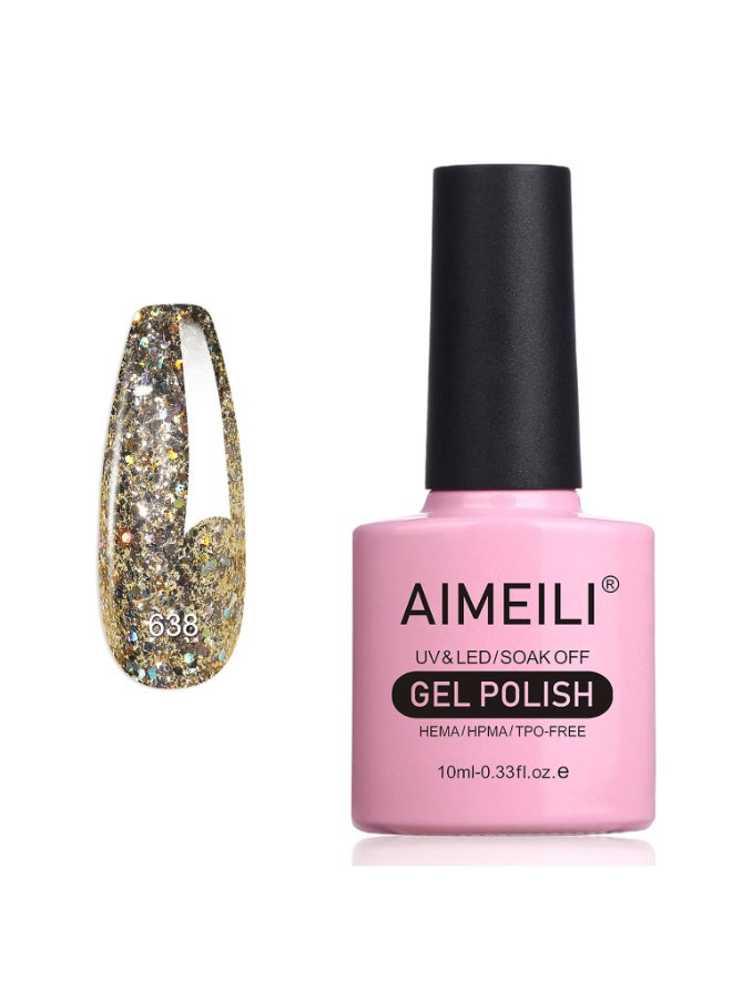 AIMEILI HEMA Free Gel Nail Polish TPO Free Soak Off U V Nail Art Glossy Long Lasting for Salon DIY Home 638 10ml - Image 2