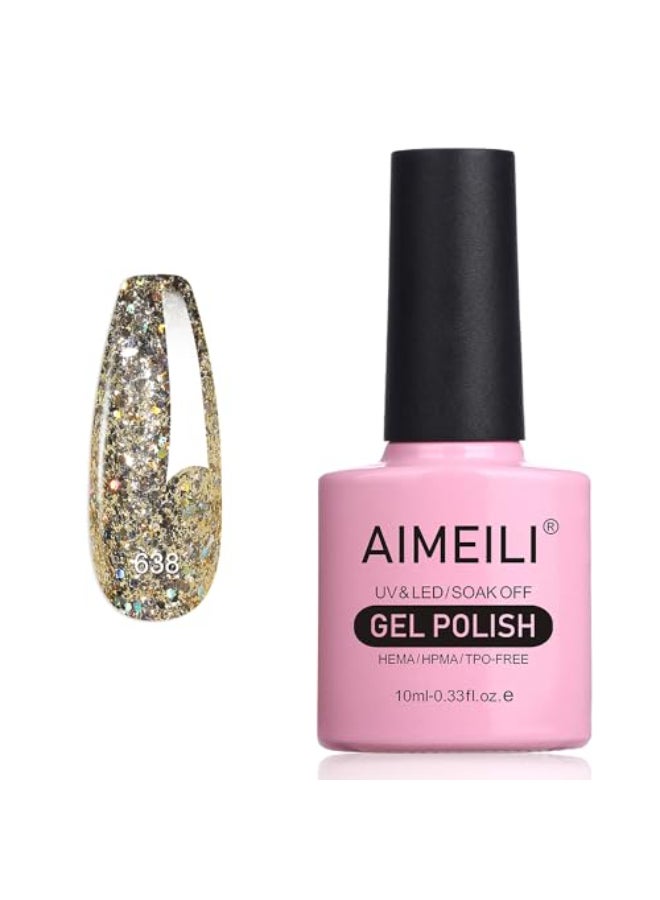 AIMEILI HEMA Free Gel Nail Polish TPO Free Soak Off U V Nail Art Glossy Long Lasting for Salon DIY Home 638 10ml - Image 1