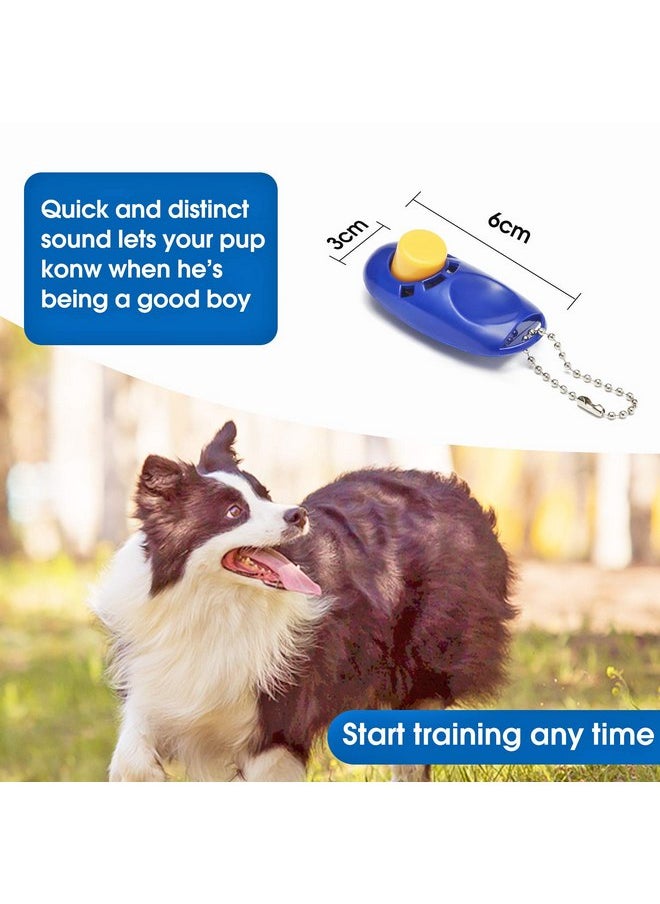 BAAPET 15 ft 20 ft 30 ft 50 ft 100 ft Long Dog Training Leash for Dog Training, Play, Camping, or Backyard Lead with Training Clickers for Small, Medium and Large Dogs or Cats (20 Feet, Blue)