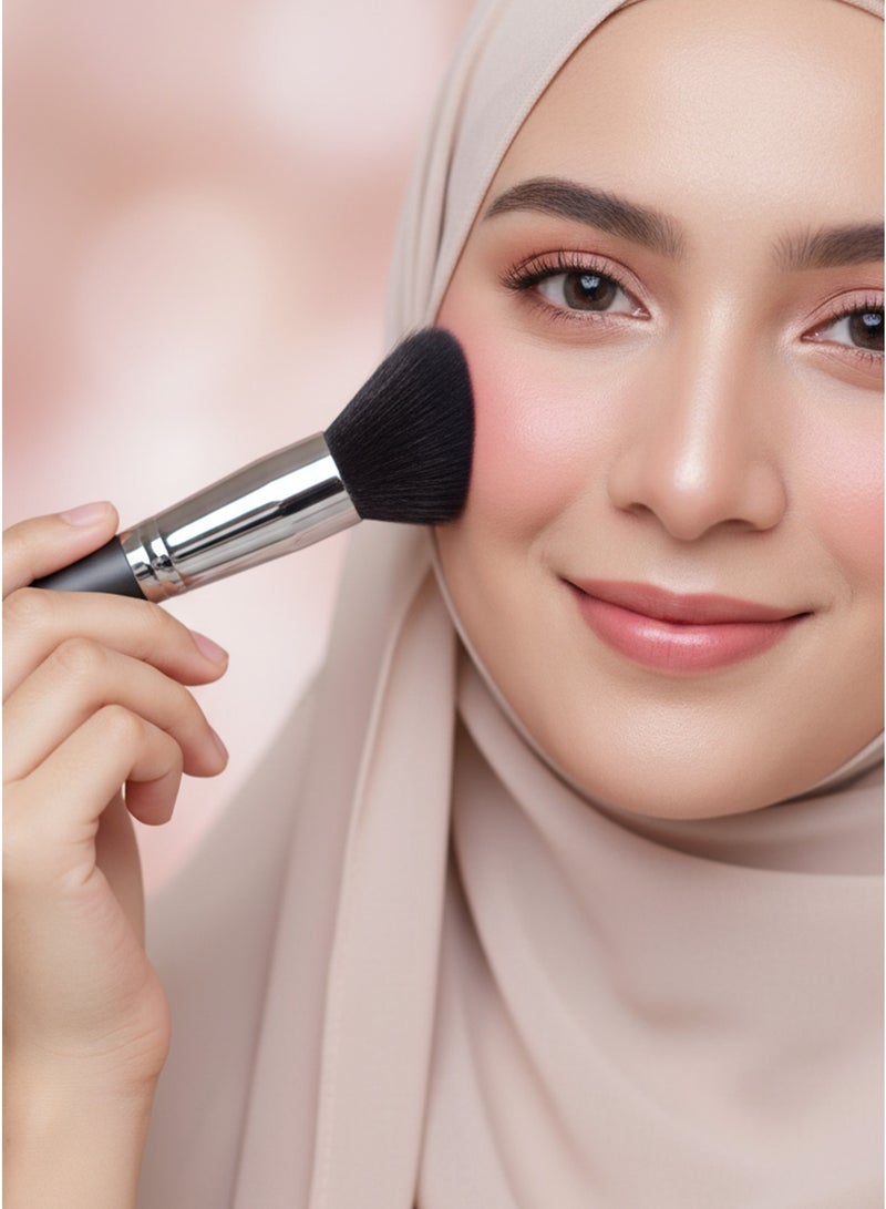 ENERGY Angled Blush Brush – Soft Synthetic Bristles for Precise Blush & Contour Application - Image 2