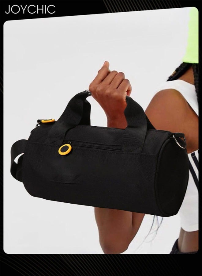 Joychic Casual Lightweight Roll Sport Bag Waterproof Travel Clothes Storage Bag Wear-resistant Gym Sack for Women Men Dance Swim Yoga Fitness Black Large Size - Image 1