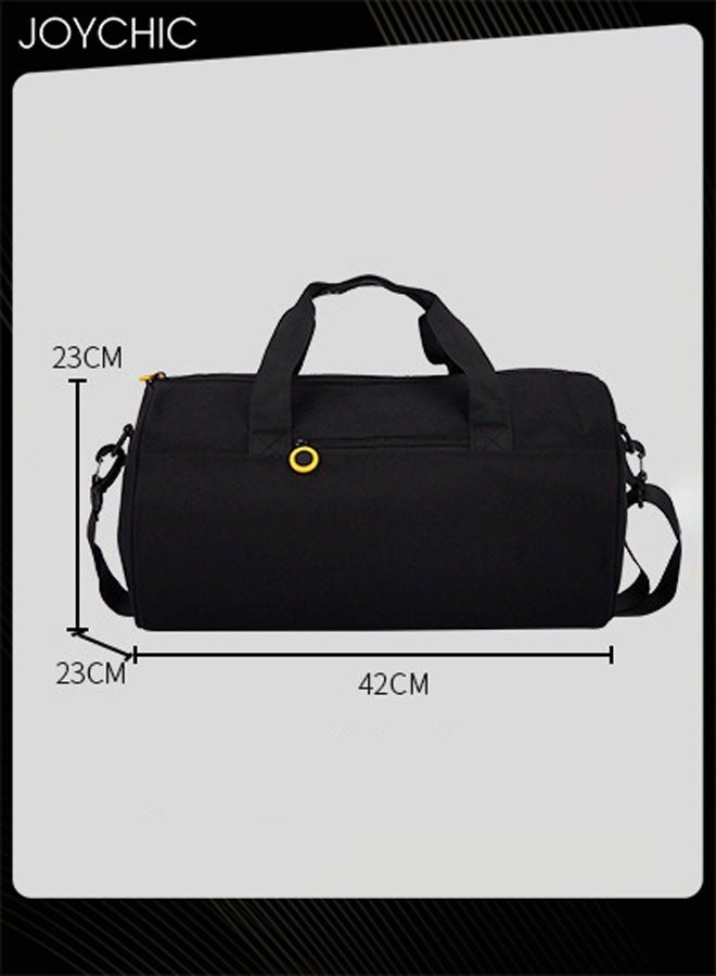 Joychic Casual Lightweight Roll Sport Bag Waterproof Travel Clothes Storage Bag Wear-resistant Gym Sack for Women Men Dance Swim Yoga Fitness Black Large Size - Image 3