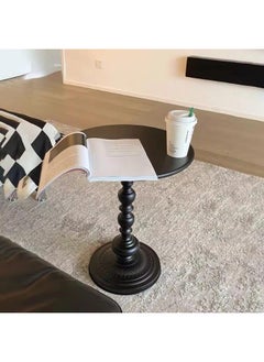 Generic SUPAAR Nordic French Retro Simple Corner Table, Iron Bedside Table, Balcony Small Round Table, Sofa Side Cabinet Living Room Home Small Tea Table, Bedroom Bedside Small Round Table  - Image 4