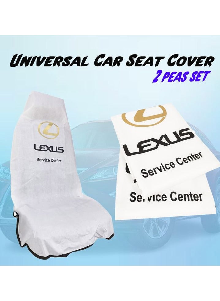 ليكساس غطاء حماية مقعد السيارة من الغبار والأوساخ، غطاء مقعد السيارة، حماية إضافية لمقعدك، مجموعة من قطعتين - Image 1