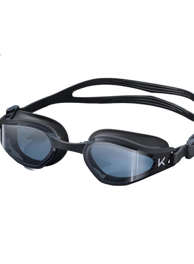 Keep Swimming Goggles, Waterproof And Anti-Fog, High-Definition For Men, Professional For Women, Diving Goggles, Swimming Cap Set, 870 Obsidian Black - Image 2