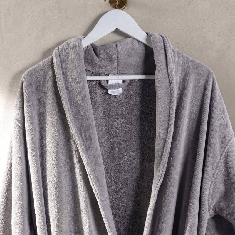 Pan Home Robelyn Shawl Collar Bathrobe L/XL - Grey - 212ATP9900147 - Image 2