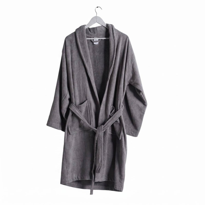 Pan Home Robelyn Shawl Collar Bathrobe L/XL - Grey - 212ATP9900147 - Image 3
