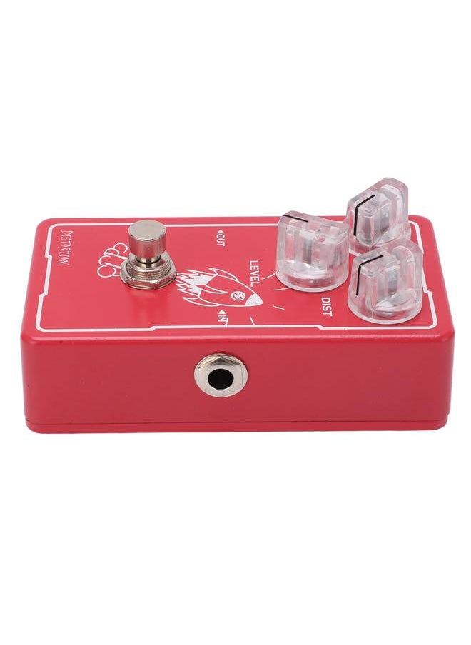 Thoraya - Distortion Effect Pedal Metal Red Guitar Pedals with Tones Level for Electric Guitars - Image 1