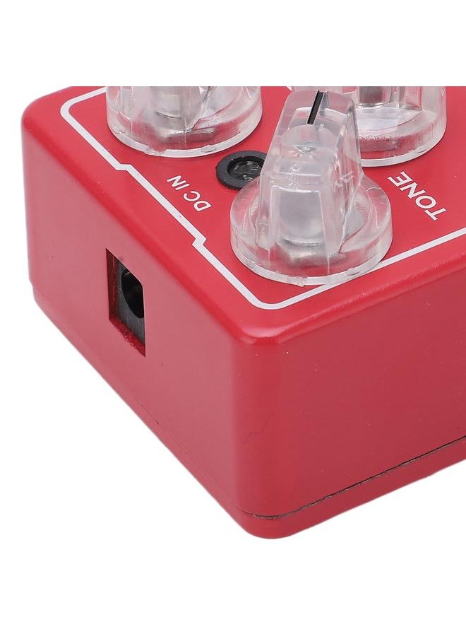 Thoraya - Distortion Effect Pedal Metal Red Guitar Pedals with Tones Level for Electric Guitars - Image 1