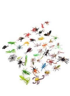 KASTWAVE Plastic Bug Lifelike Insects Figures Toys Model Animal for Kids Educational Party Favours School 39 pcs  - Image 2