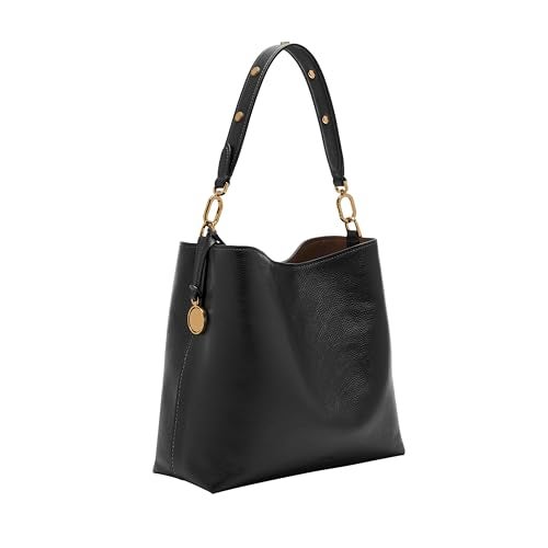 Fossil Jessie Bucket Shoulder Bag, Black Large - Image 4