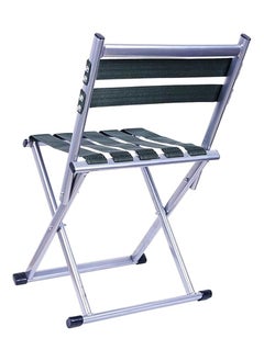 HEXAR 120 Kg Capacity 2 In 1 Folding Chair And Stool For Adults Kids Travel Camping Garden Sitting Stool Collapsible Lightweight Adjustable Stool/Chair Thick Backrest Foldable Beach Chair (2 Pcs Set)  - Image 4