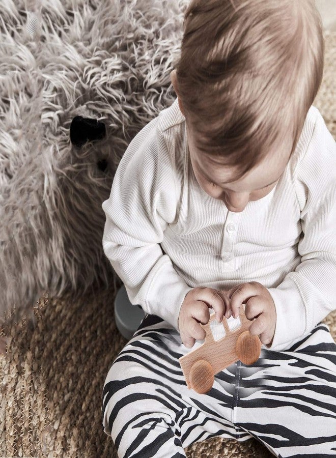 Promise Babe 2PC Truck Shape Wooden Rattles Baby Teether Toys Montessori Inspired Teething Push Toys Perfect Shower Gift for Baby - Image 3