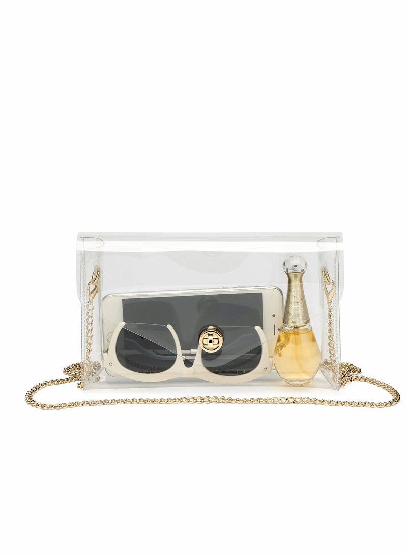 Excefore Clear Purse Gift for Women Crossbody Bag Cute Sports Concert Prom Party Present - Image 1