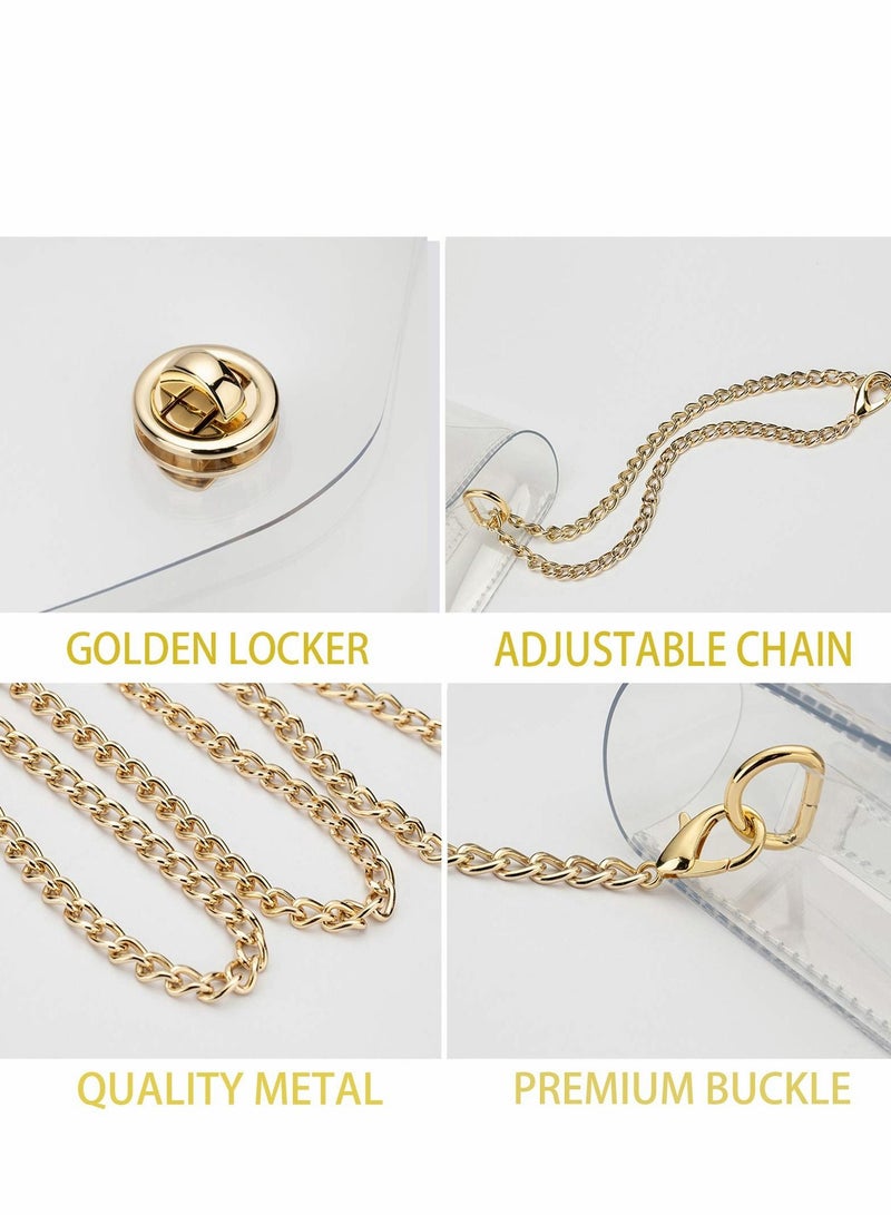 Excefore Clear Purse Gift for Women Crossbody Bag Cute Sports Concert Prom Party Present - Image 5
