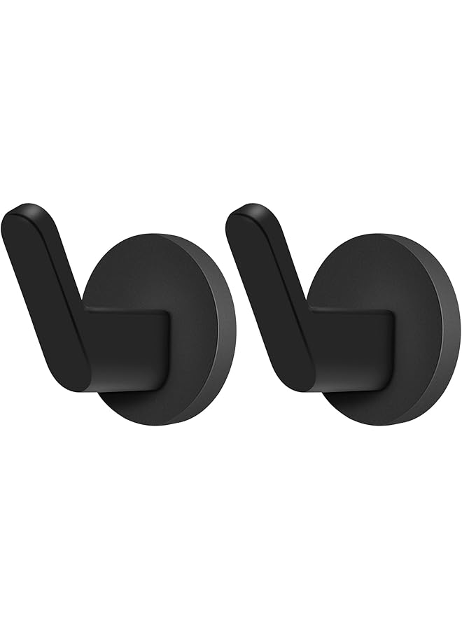 PROMASS promass Magnetic Hooks, 2 Pack Heavy Duty Rubber Coated Magnets Hook, Strong Magnetic Hanger Cruise Magnet Hook for Refrigerator, Home, Office, Workplace or Traveling  - Image 1