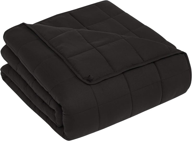 CuteKing Weighted Blanket for Adults (15lbs, 48"x72", Grey) Heavy Blanket for 140-150lbs, Breathable Microfiber Material with Glass Beads All-Season Summer Fall Winter Soft Thick - Image 1