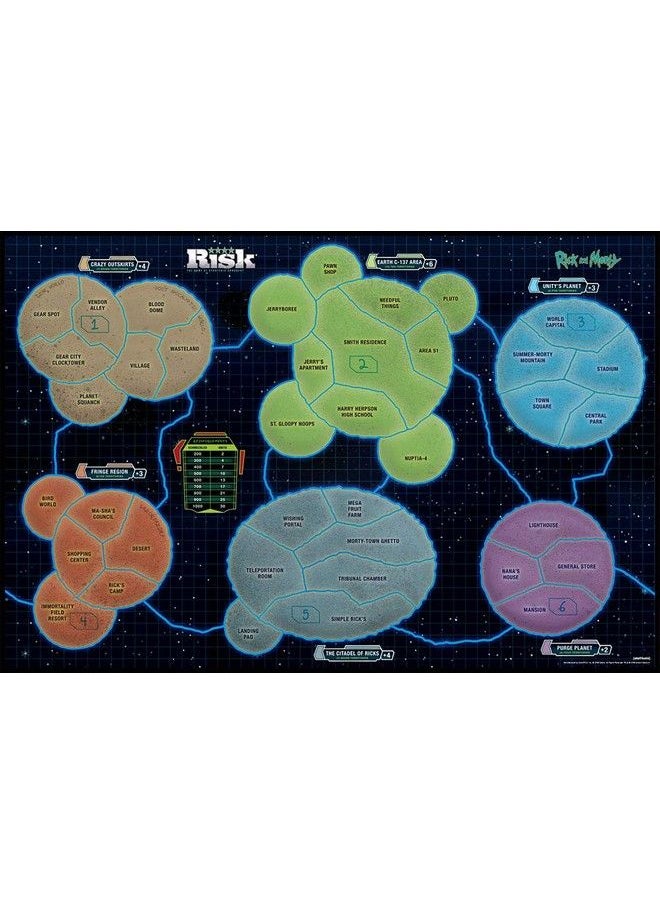 USAopoly Risk Rick And Morty Risk Game ; Based On The Popular Adult Swim Tv Show Rick & Morty ; Official Rick And Morty Merchandise ; Classic Risk Board Game Themed For Rick Morty Series  - Image 5