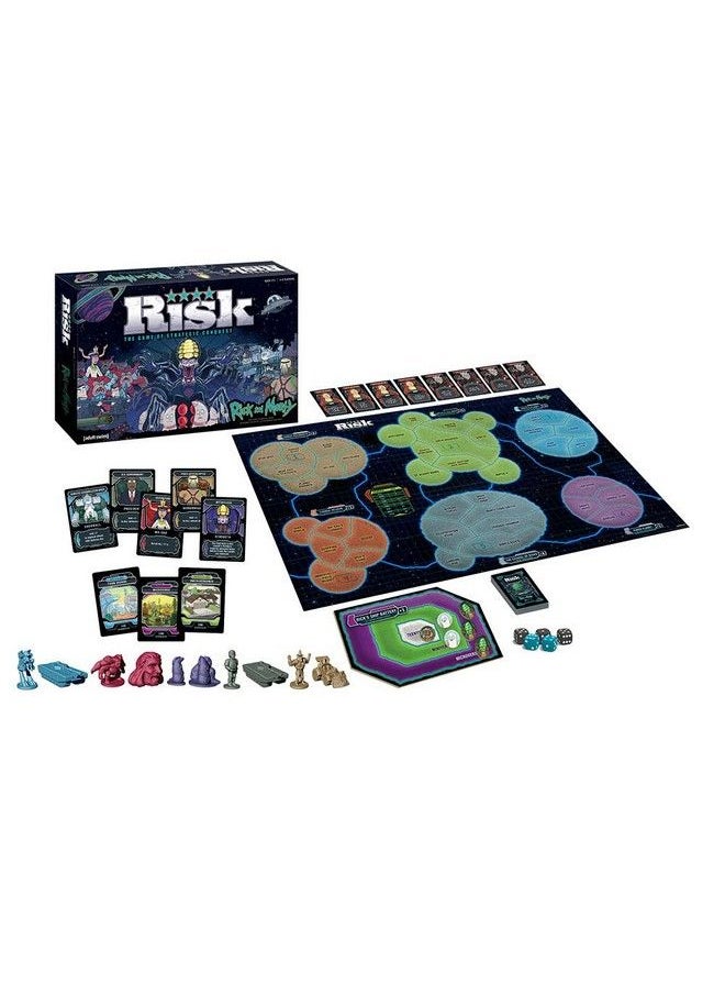 USAopoly Risk Rick And Morty Risk Game ; Based On The Popular Adult Swim Tv Show Rick & Morty ; Official Rick And Morty Merchandise ; Classic Risk Board Game Themed For Rick Morty Series  - Image 3