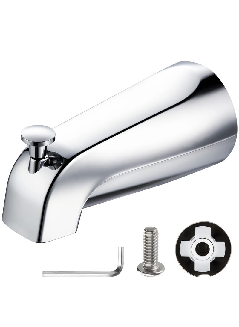 SYOSI The Bathroom Universal Slip-On Tub Spout with Diverter - Bathtub Faucet, Easy to Install & Save Water Leaks in Minutes, Fits 1 2" Copper Water Tube 5 8" Diameter, 5 32" Hex Wrench - Image 1