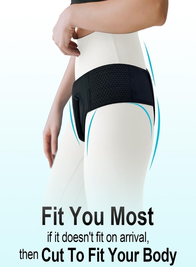 cybryeh Universal Hernia Belt Truss for Men Women - Double/Bilateral Inguinal/Sports Hernia Support | Custom Fit, Comfortable Braces w/ Adjustable Left Right Groin Straps&Pads for Pain Relief/Pre&Post-Surgery - Image 3