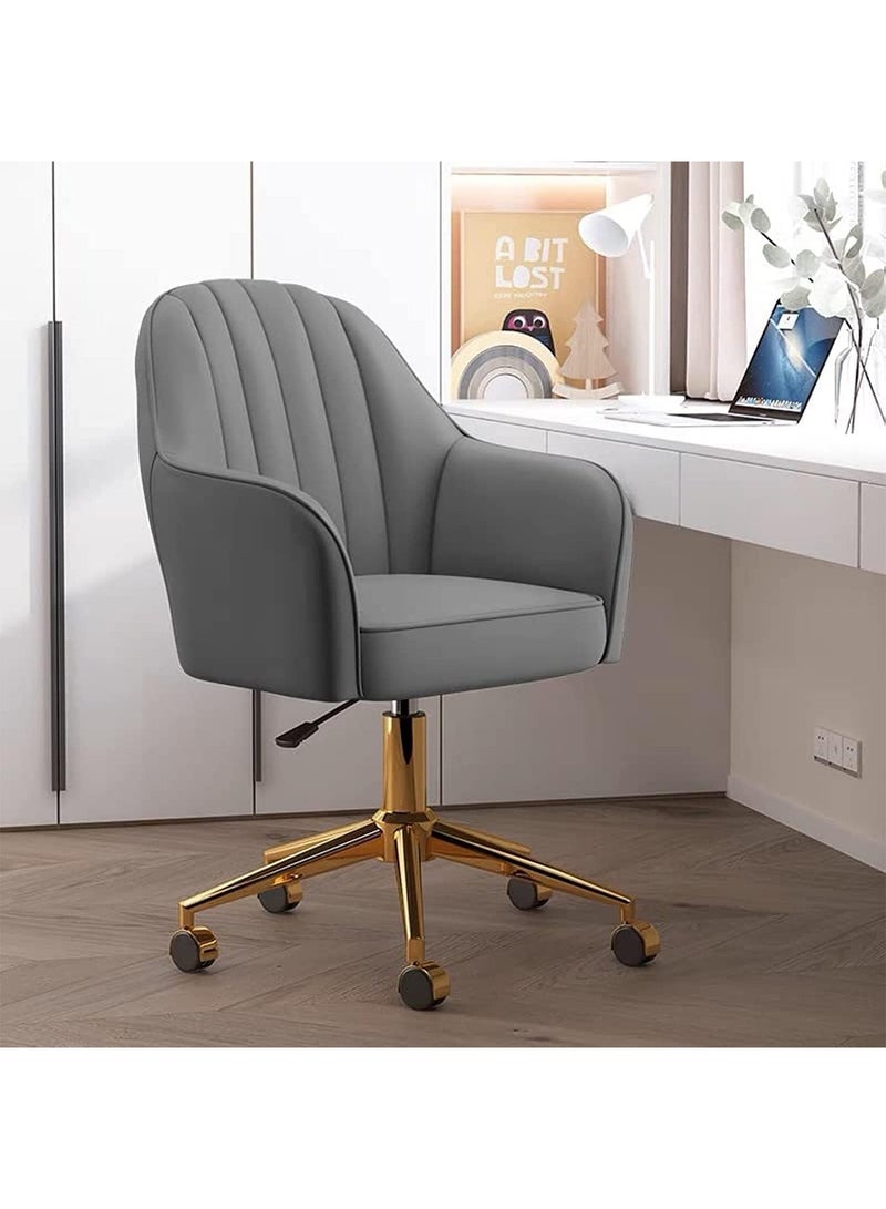 Generic Mid-Back Home Office Desk Chair Modern Home Office Chair  Adjustable Swivel Task Chair for Living Room Home Office  - Image 1