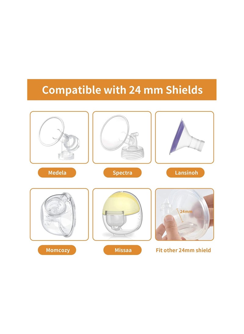 RATSAW Breast Pump Accessory for S9 Pro S12 Pro Breast Pump Pump Parts Replace Wearable Breast Pump Shield to Reduce 24mm Down to 15mm 17mm 19mm 21mm 4 Pack  - Image 3